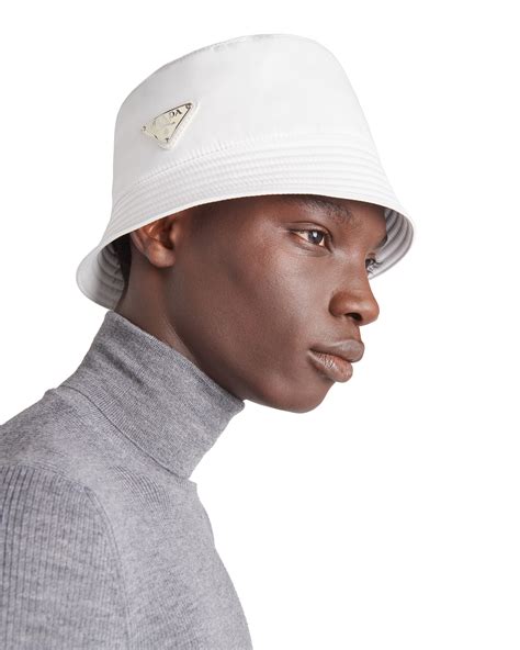 prada bucket hat white.